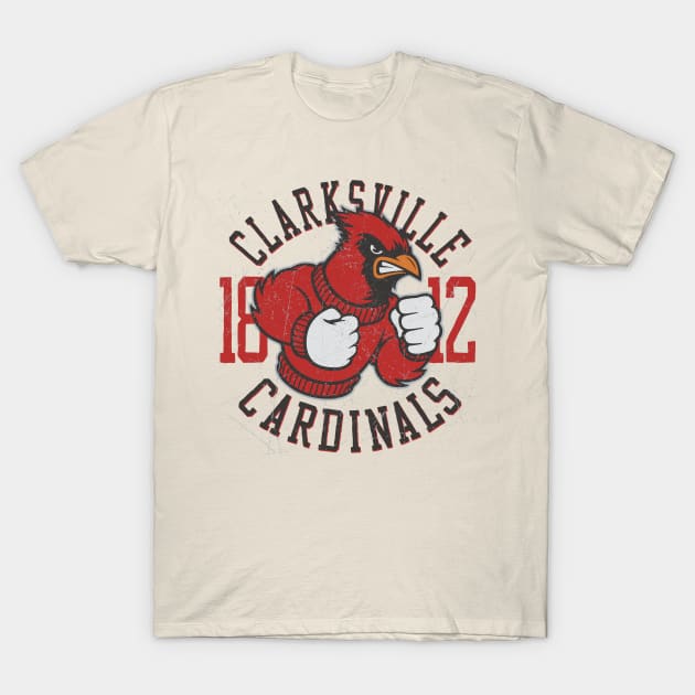 Clarksville 1812 Cardinals T-Shirt by dailycreativo